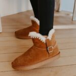 Lana Camel Sherpa Lined Buckled Booties – FINAL SALE