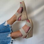 MIA Brittni Natural Wedge Espadrille Sandals