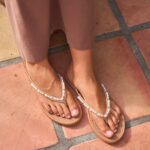 Pearl Glow Flip Flops